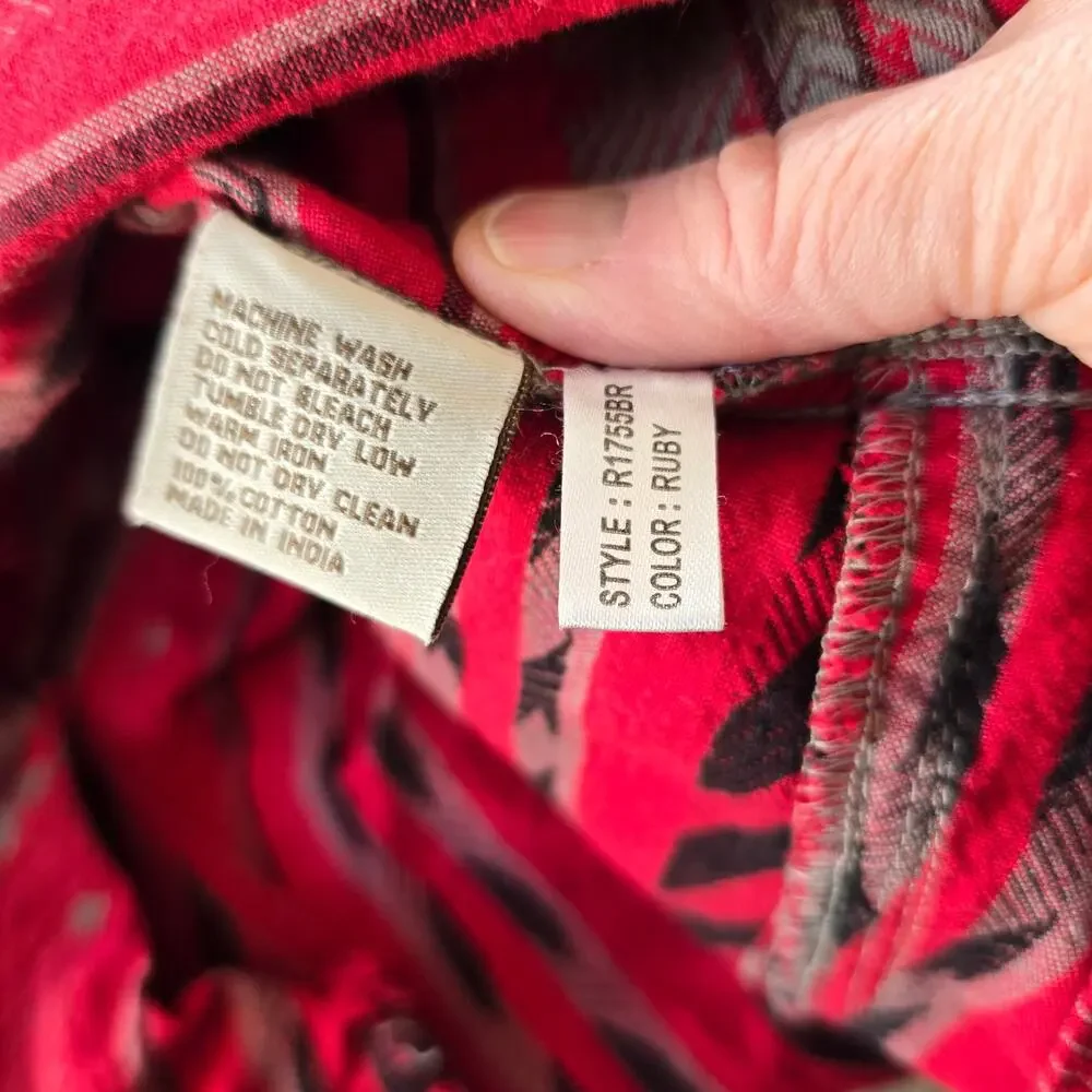 Ryan Michael Beacon Blanket Jacket Womens S Ruby Gray Boho Western Cowgirl Rodeo